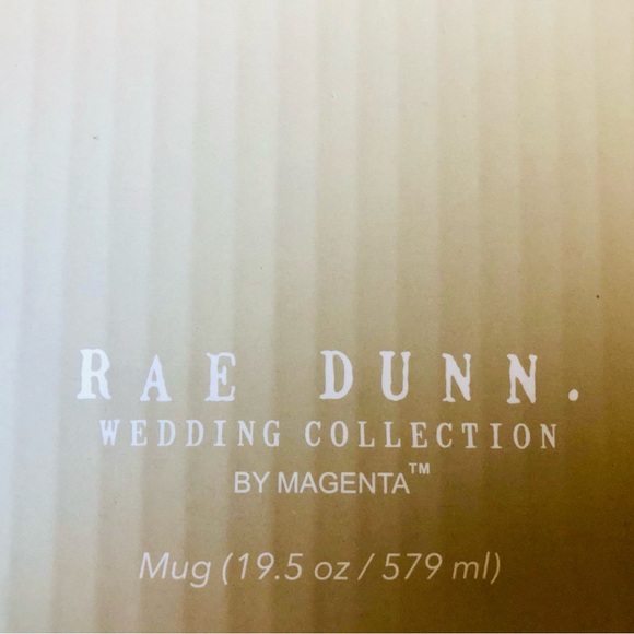 RAE DUNN Bride and Groom Mug Set - Picture 4 of 4